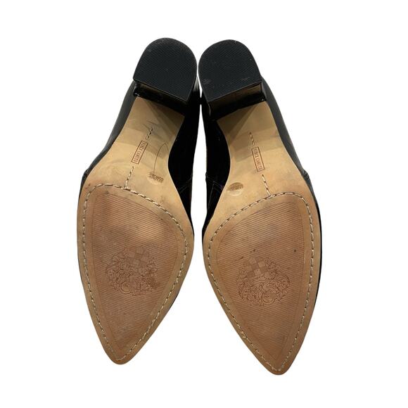 Vince Camuto Britzy Black Patent Leather Pointed Toe Bootie Size 8.5 - Picture 6 of 8